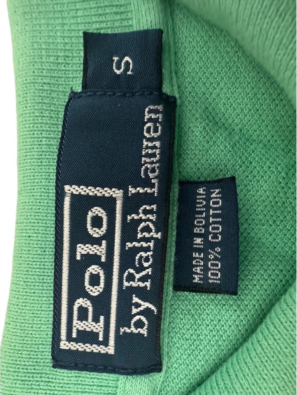 Polo Ralph Lauren Custom Fit Mesh Polo Shirt Men’s Small Green Orange Pony